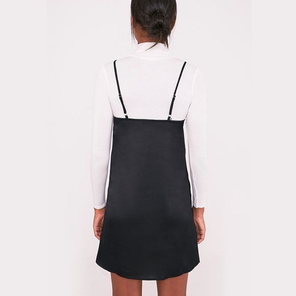 SOLD Black Slip Dress - Picture 2 of 3